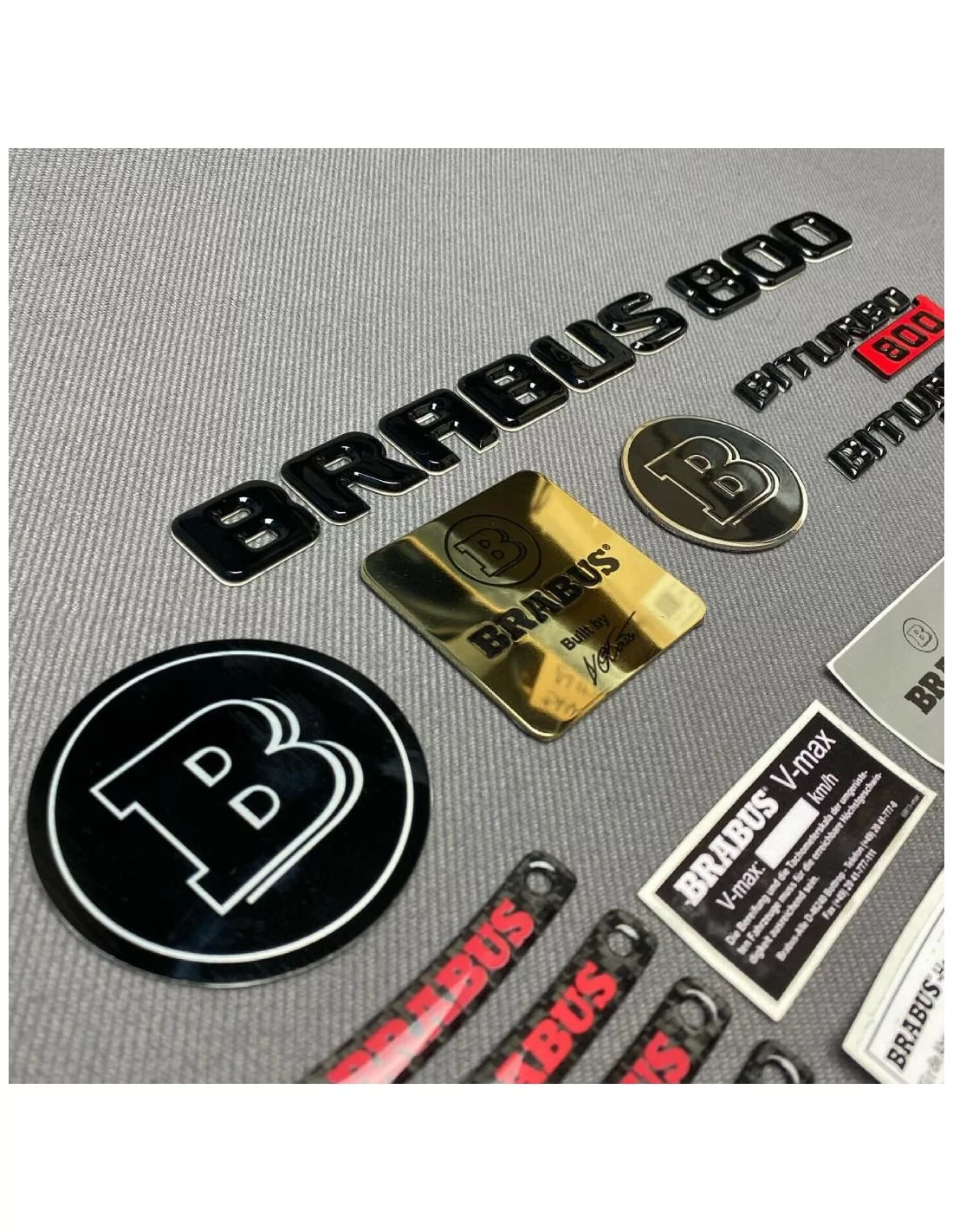  - logo & Emblems - Brabus 800 plakietki naklejki emblematy logo 36 szt. zestaw do Mercedes-Benz - 3 - Kup Brabus 800 Naklejki E