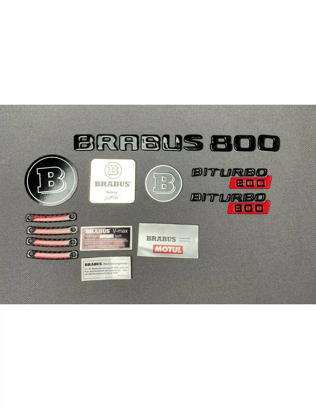 - Logos & Emblems - Brabus 800 badges stickers emblems logo 36 pcs set for Mercedes-Benz - 8 - Buy the Brabus 800 Badges Sticke