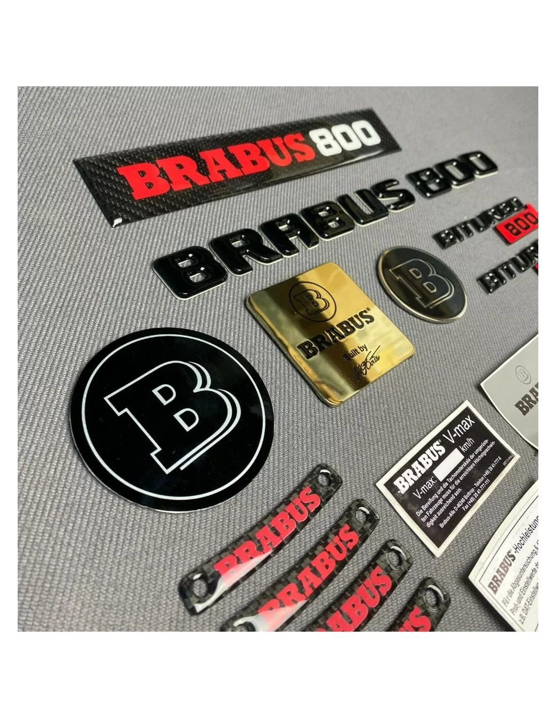  - Logos & Emblems - Brabus 800 badges stickers emblemen logo 36 stuks set voor Mercedes-Benz - 10 - Koop de Brabus 800 Badges S
