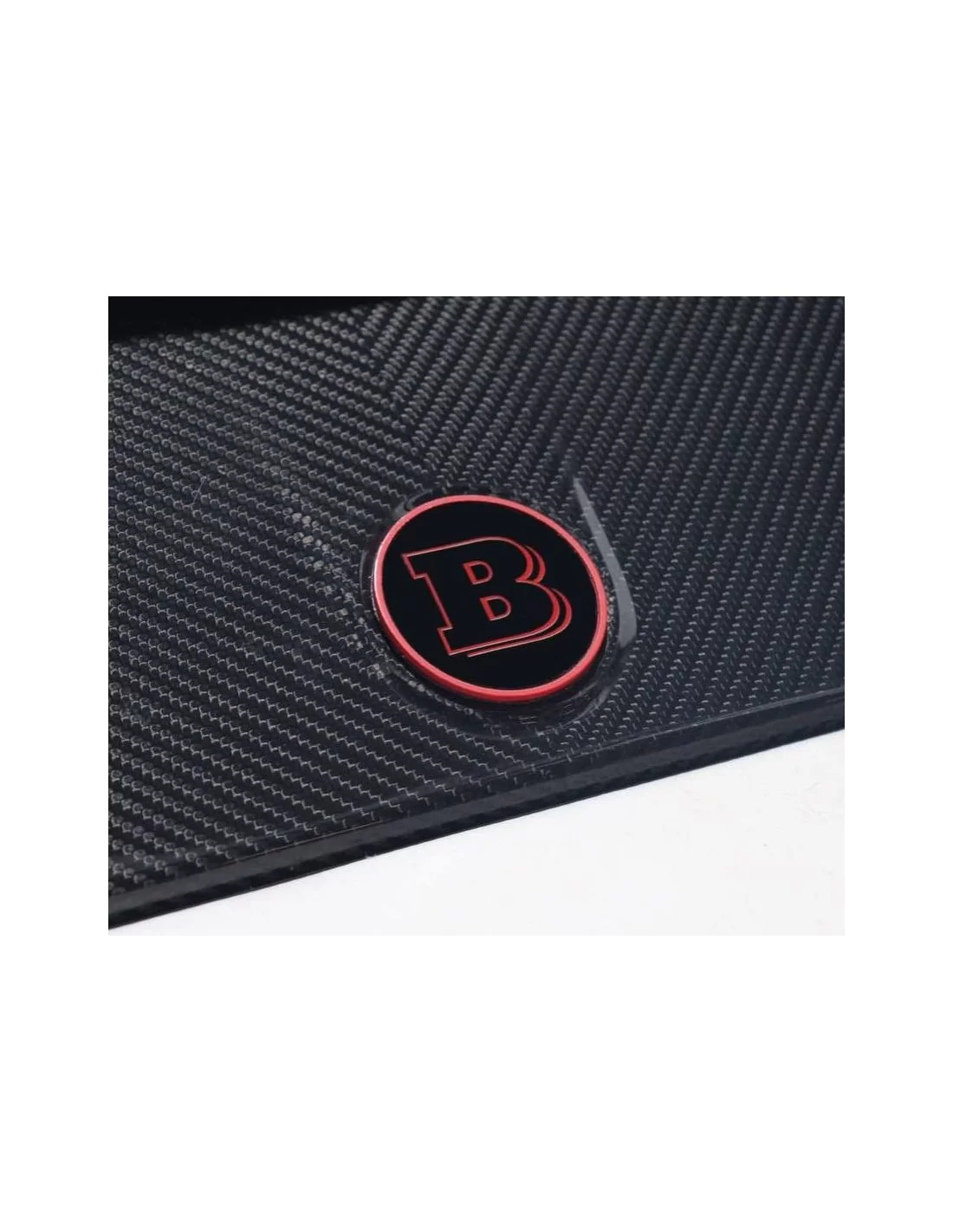  - logo & Emblems - Écope de capot à logo Brabus noir et rouge métallisé à 2 composants Mercedes W463 W463A W464 Classe G - 3 - 