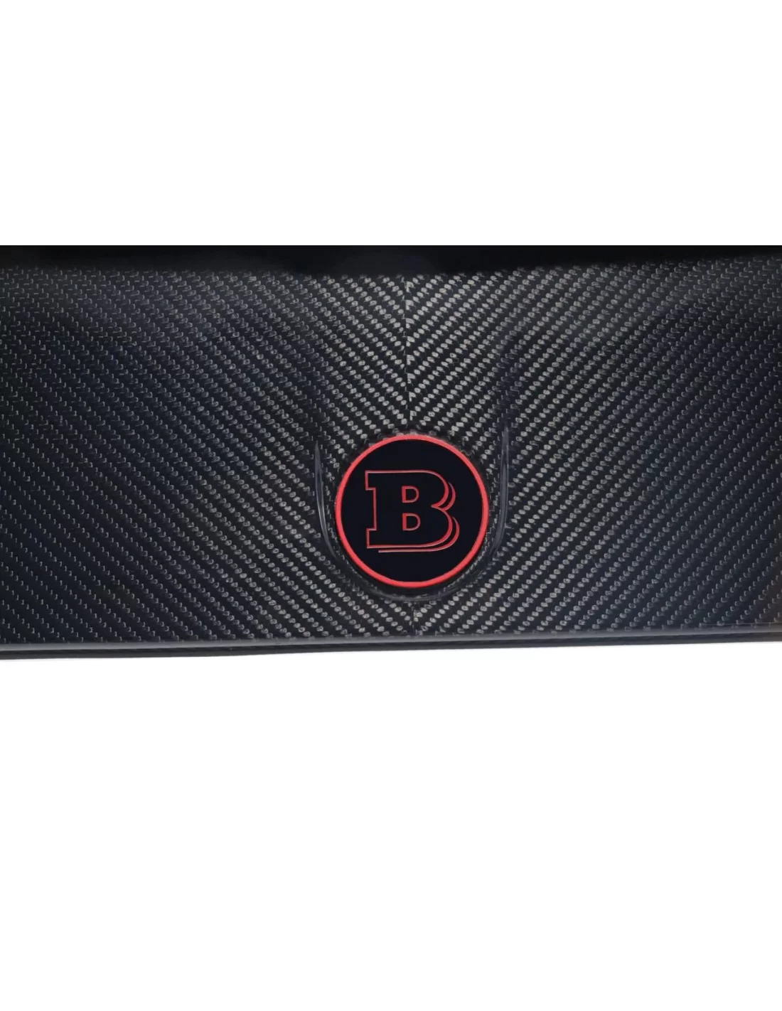  - logo & Emblems - Écope de capot à logo Brabus noir et rouge métallisé à 2 composants Mercedes W463 W463A W464 Classe G - 5 - 