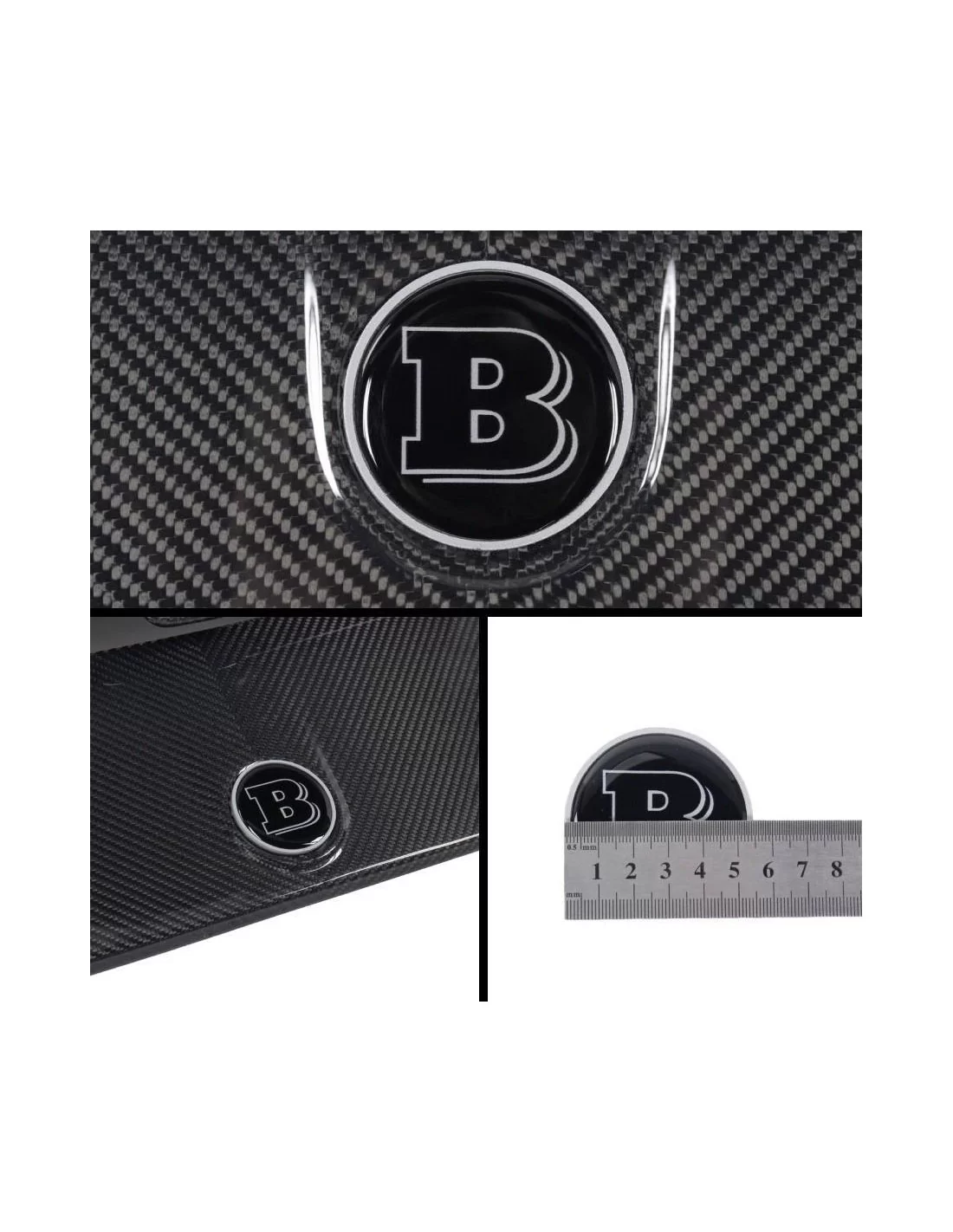 - logo & Emblems - Emblema metálico Brabus 2-componente GREY logo emblema para capó scoop Mercedes-Benz - 1 - Compre el emblema - logo & Emblems - Emblema metálico Brabus 2-componente GREY logo emblema para capó scoop Mercedes-Benz - 1 - Compre el emblema