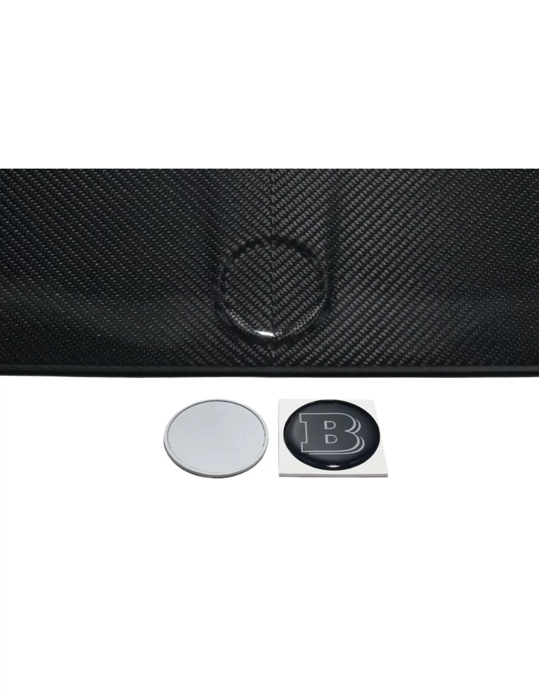  - Logos & Emblems - Metallic Brabus 2-component GREY badge logo emblem for hood scoop Mercedes-Benz - 3 - Buy the Metallic Brab