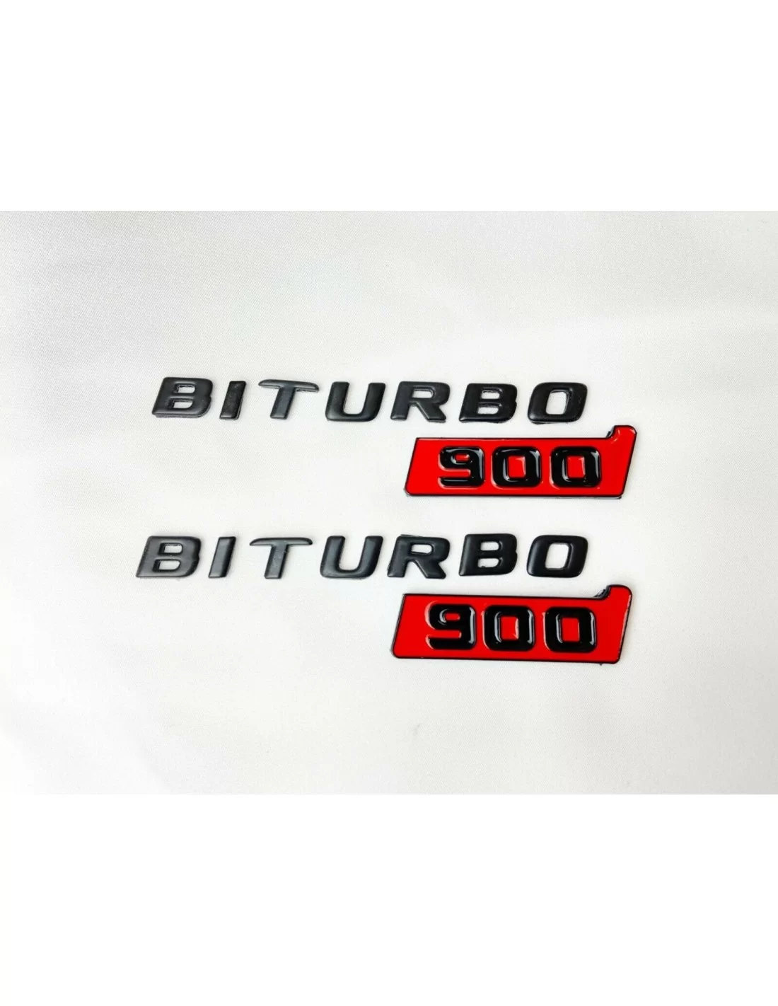  - logo & Emblems - Набір металевих значків з логотипом Brabus BITURBO 900 Side Plate для автомобілів Mercedes-Benz - 2 - Купіть
