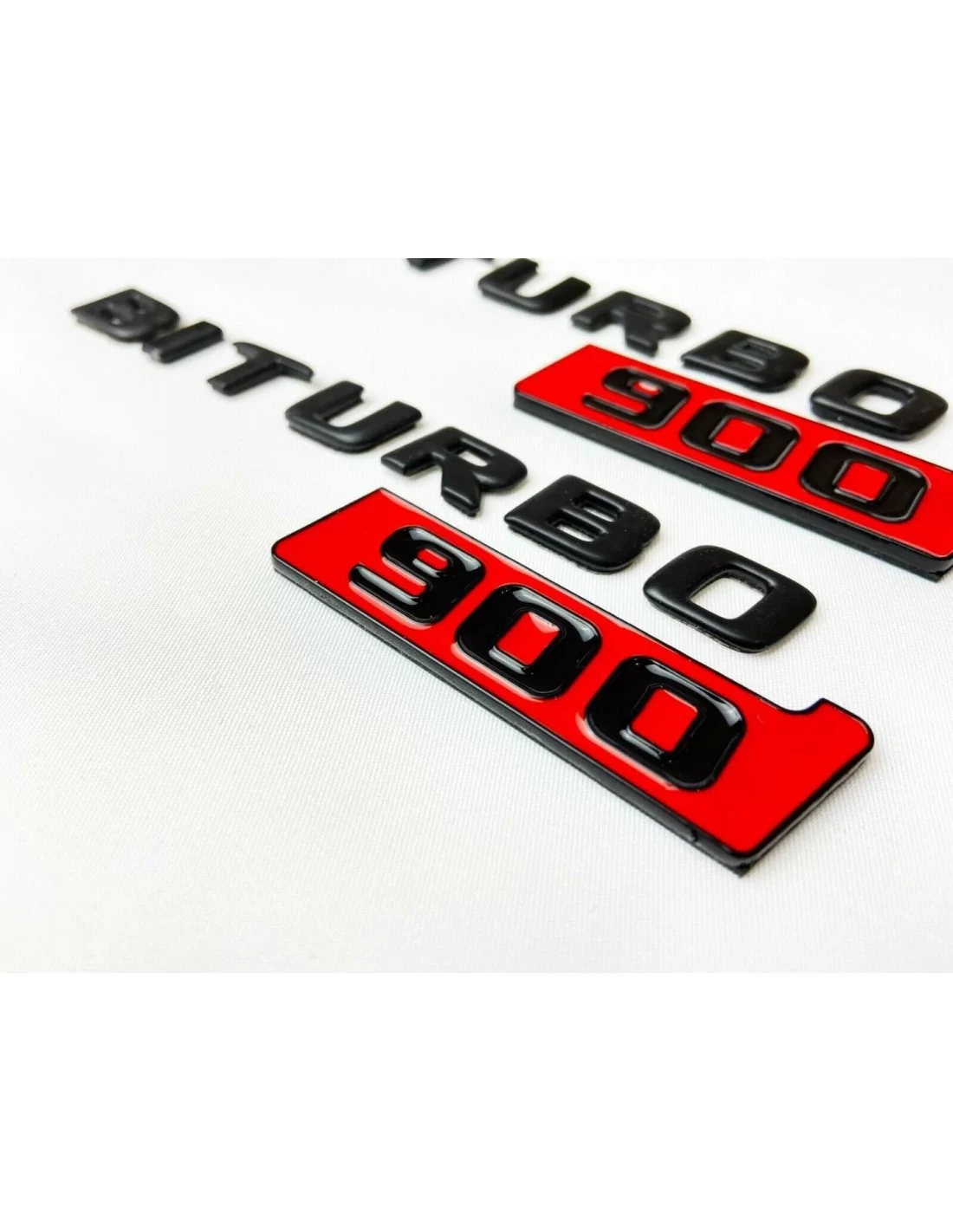  - logo & Emblems - Набір металевих значків з логотипом Brabus BITURBO 900 Side Plate для автомобілів Mercedes-Benz - 4 - Купіть