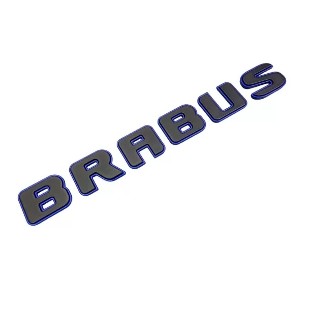  - Logos & Emblems - Metallic Brabus Style BLAUW emblemen badgeset voor Mercedes-Benz auto's - 1 - Koop de Metallic Brabus Style