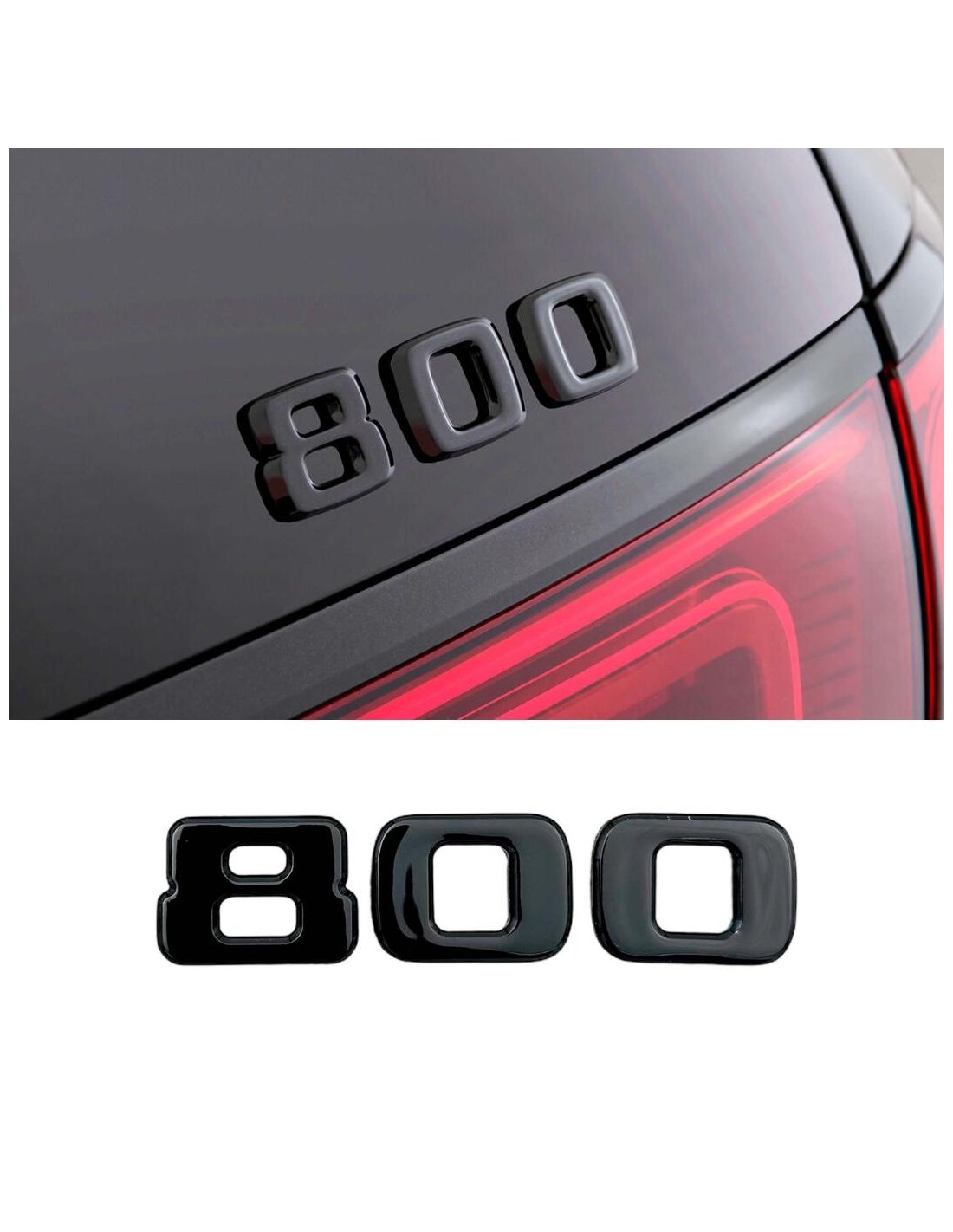 - Logos & Emblems - Metallic Brabus Style 800 emblem badge for Mercedes-Benz cars - 1 - Buy the Metallic Brabus Style 800 Emble