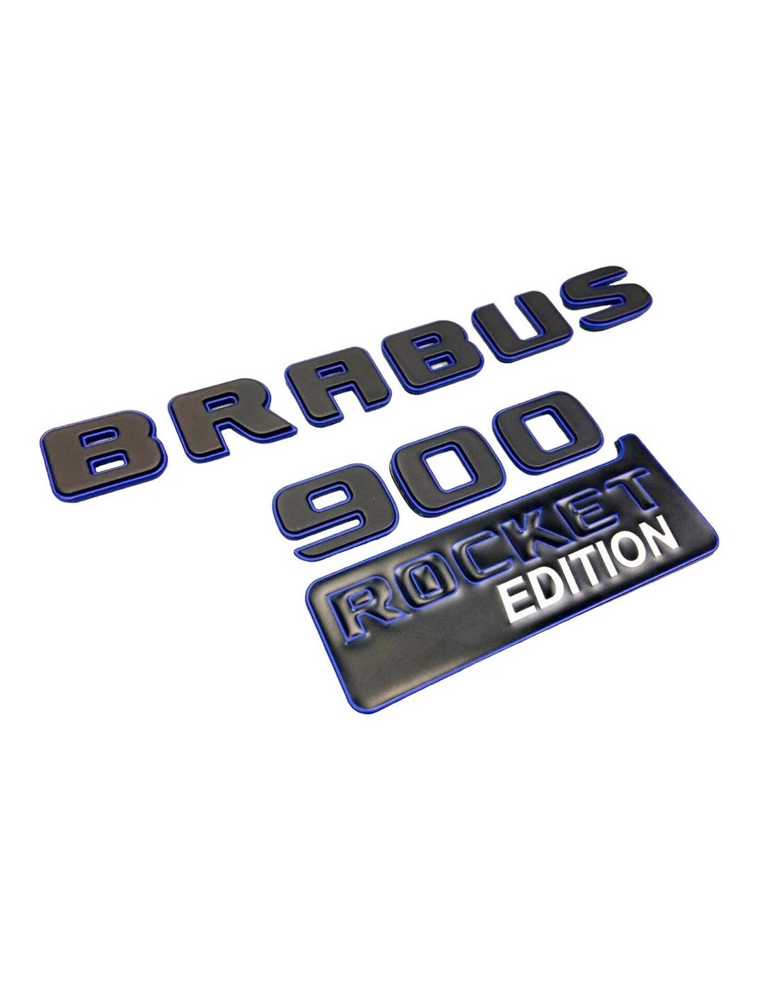 - logo & Emblems - Набір металевих емблем Brabus 900 ROCKET Style blue edition для автомобілів Mercedes-Benz - 1 - Купуйте набі - logo & Emblems - Набір металевих емблем Brabus 900 ROCKET Style blue edition для автомобілів Mercedes-Benz - 1 - Купуйте набі