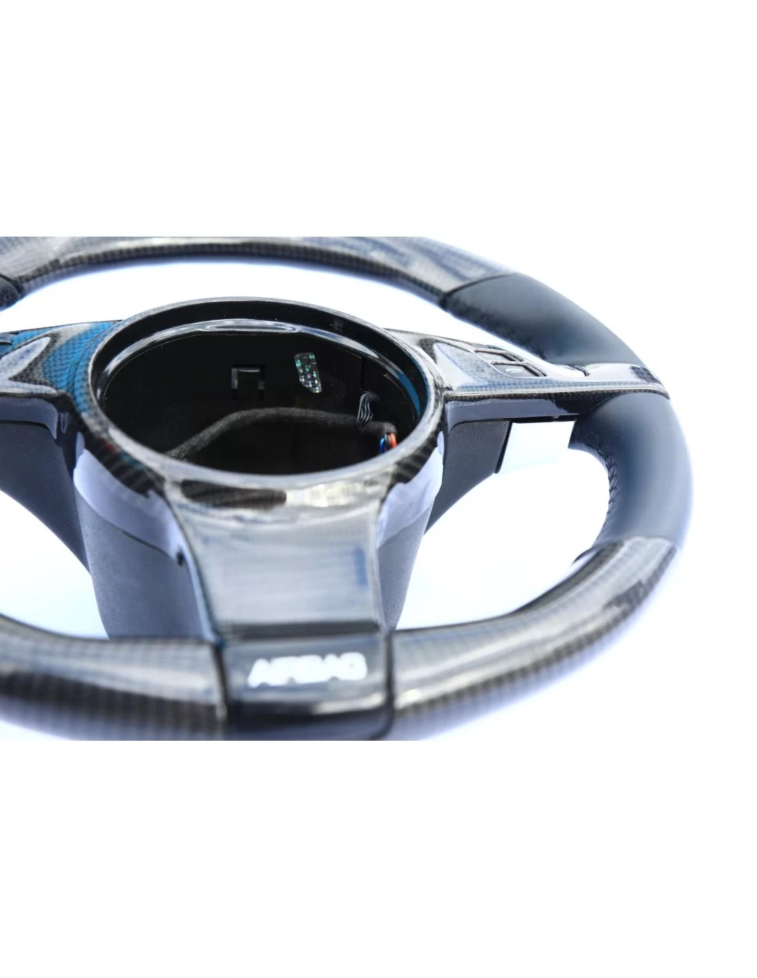  - Steering Wheels - Porsche Cayenne Steering Wheel Carbon Leather - 7 - Enhance your Porsche Cayenne with this premium carbon l