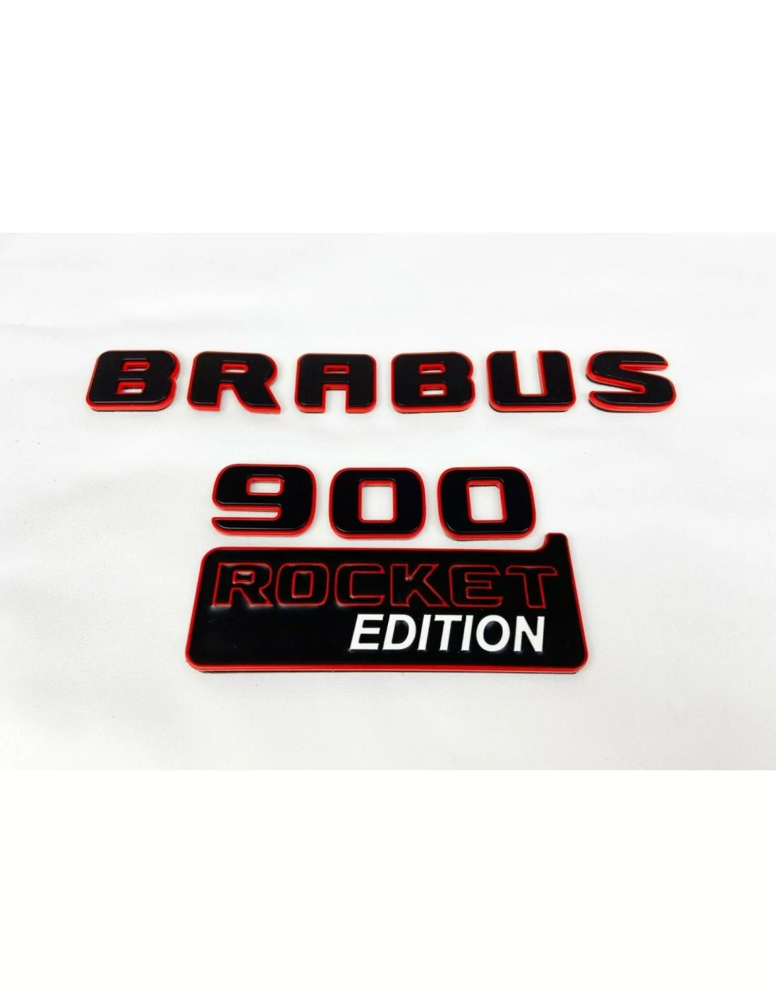 - logo & Emblems - Набір металевих червоних емблем у стилі Brabus 900 ROCKET для автомобілів Mercedes-Benz - 6 - Купуйте набір   - logo & Emblems - Набір металевих червоних емблем у стилі Brabus 900 ROCKET для автомобілів Mercedes-Benz - 6 - Купуйте набір
