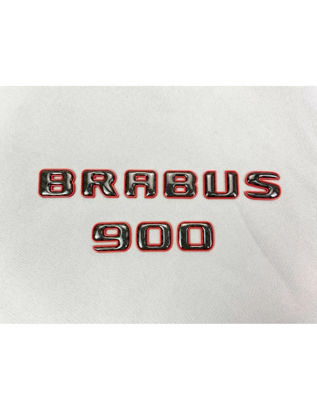  - logo & Emblems - Emblema Brabus 900 Style logo rojo metalizado con carbono para coches Mercedes-Benz - 6 - ¡Compre el Brabus 