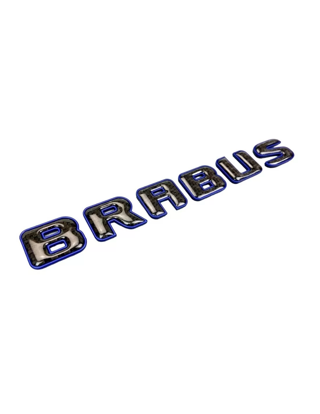  - logo & Emblems - Brabus Style Emblem Logo BLAU metallic mit Carbon für Mercedes-Benz Fahrzeuge - 2 - Kaufen Sie das Brabus St