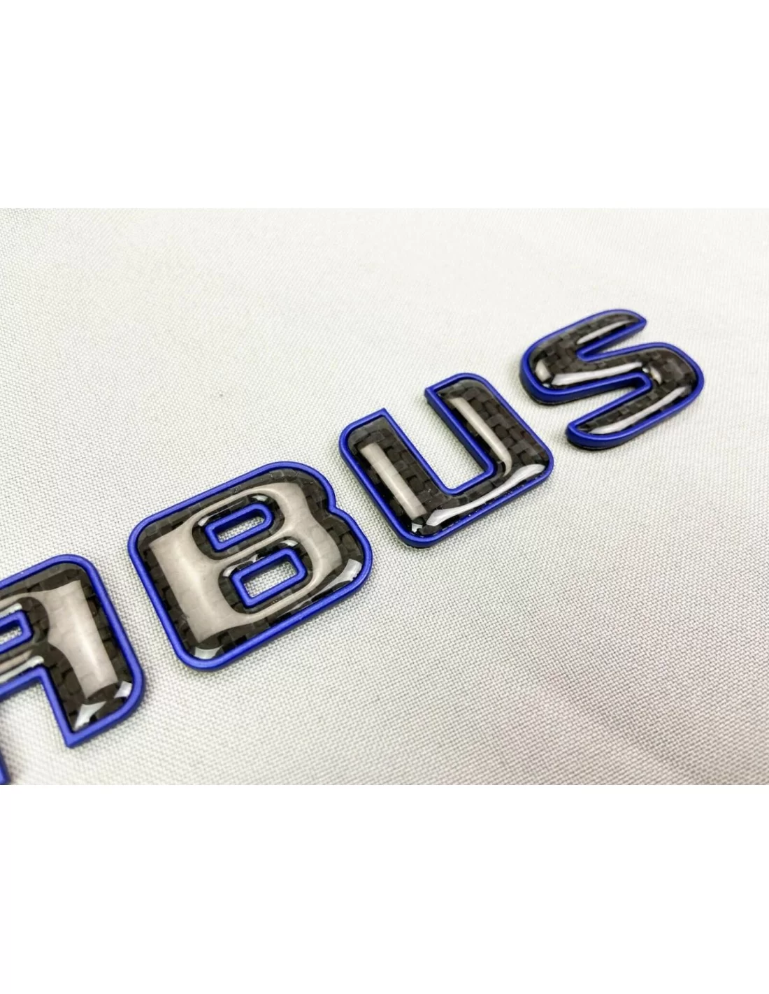  - logo & Emblems - Brabus Style emblème logo BLEU métallisé avec carbone pour voitures Mercedes-Benz - 9 - Achetez le Style Bra