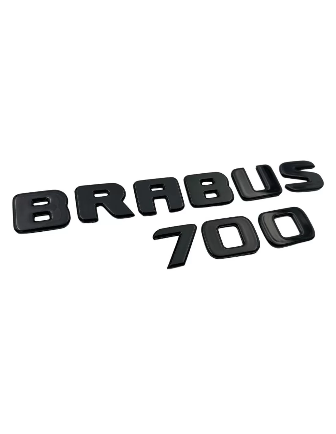 - Logos & Emblems - Metallic Brabus 700 style black emblem logo badge for Mercedes-Benz cars - 1 - Buy the Metallic Brabus 700 