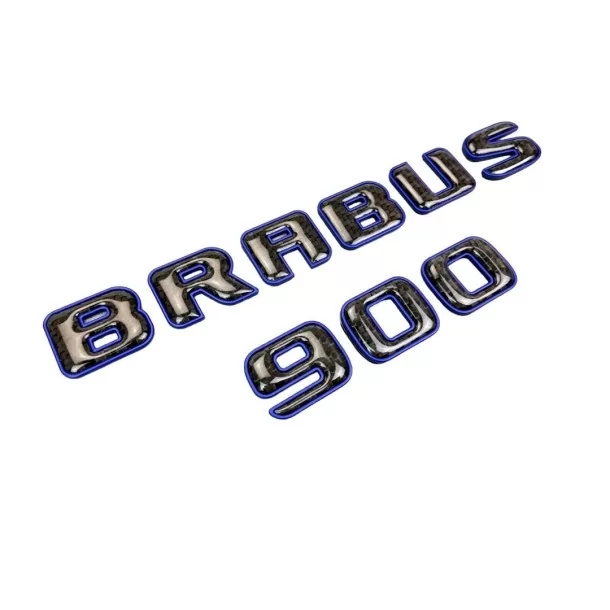  - Logos & Emblems - 用于梅赛德斯-奔驰汽车的蓝色金属碳纤维 Brabus 900 风格徽标标识 - 1 - 在 Tuneverse 购买适用于梅赛德斯的 Brabus 900 Style Blue Metallic 带碳徽标标志！让您