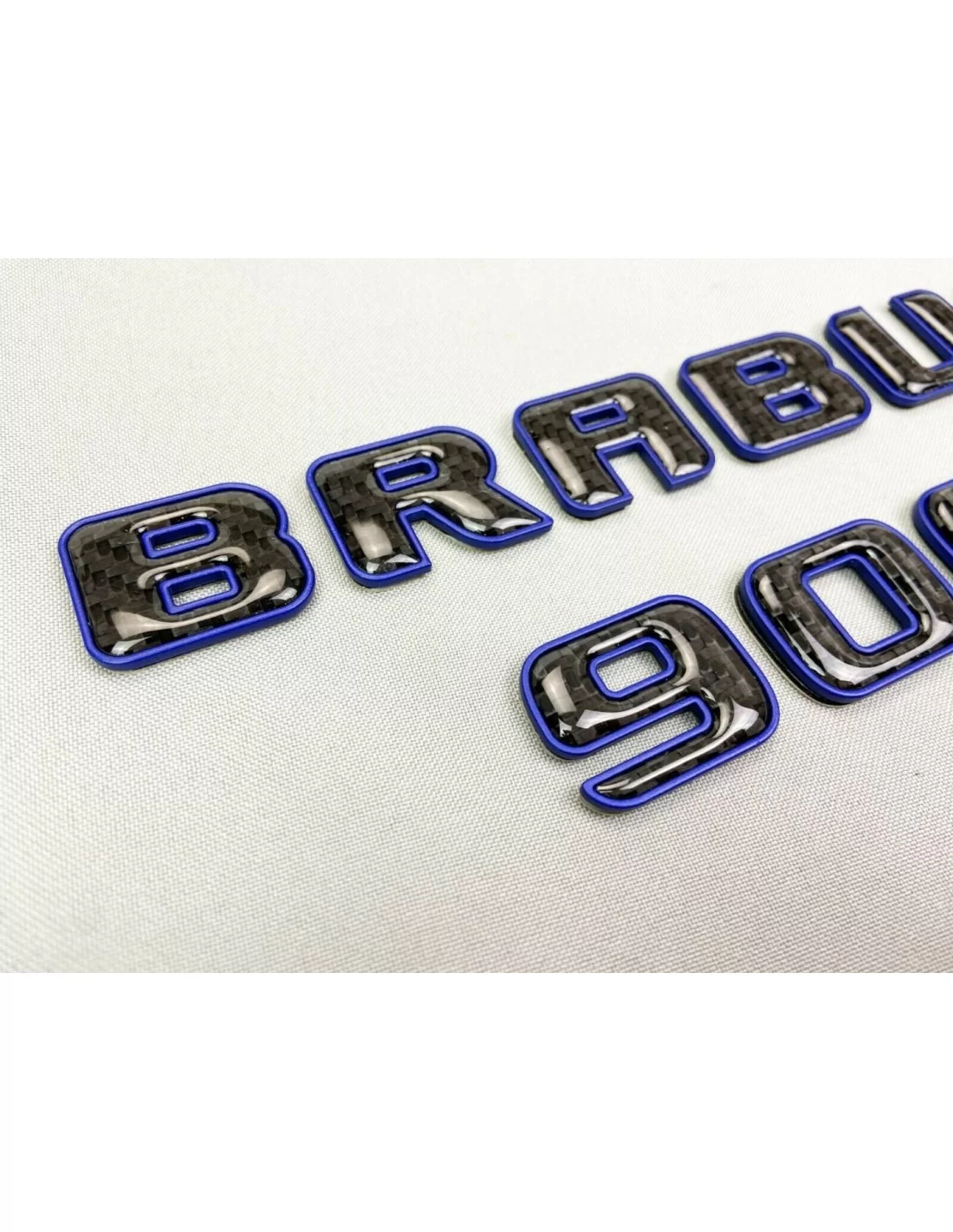  - logo & Emblems - Logo emblema Brabus 900 Style Blu metallizzato con carbonio per auto Mercedes-Benz - 3 - Acquista il Brabus 