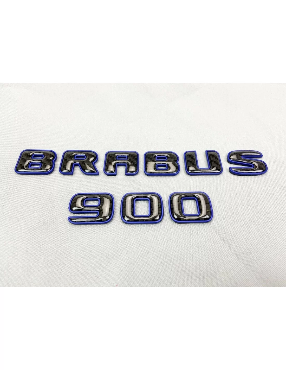  - Logos & Emblems - Brabus 900 Style emblem logo Blue metallic with carbon for Mercedes-Benz cars - 5 - Buy the Brabus 900 Styl