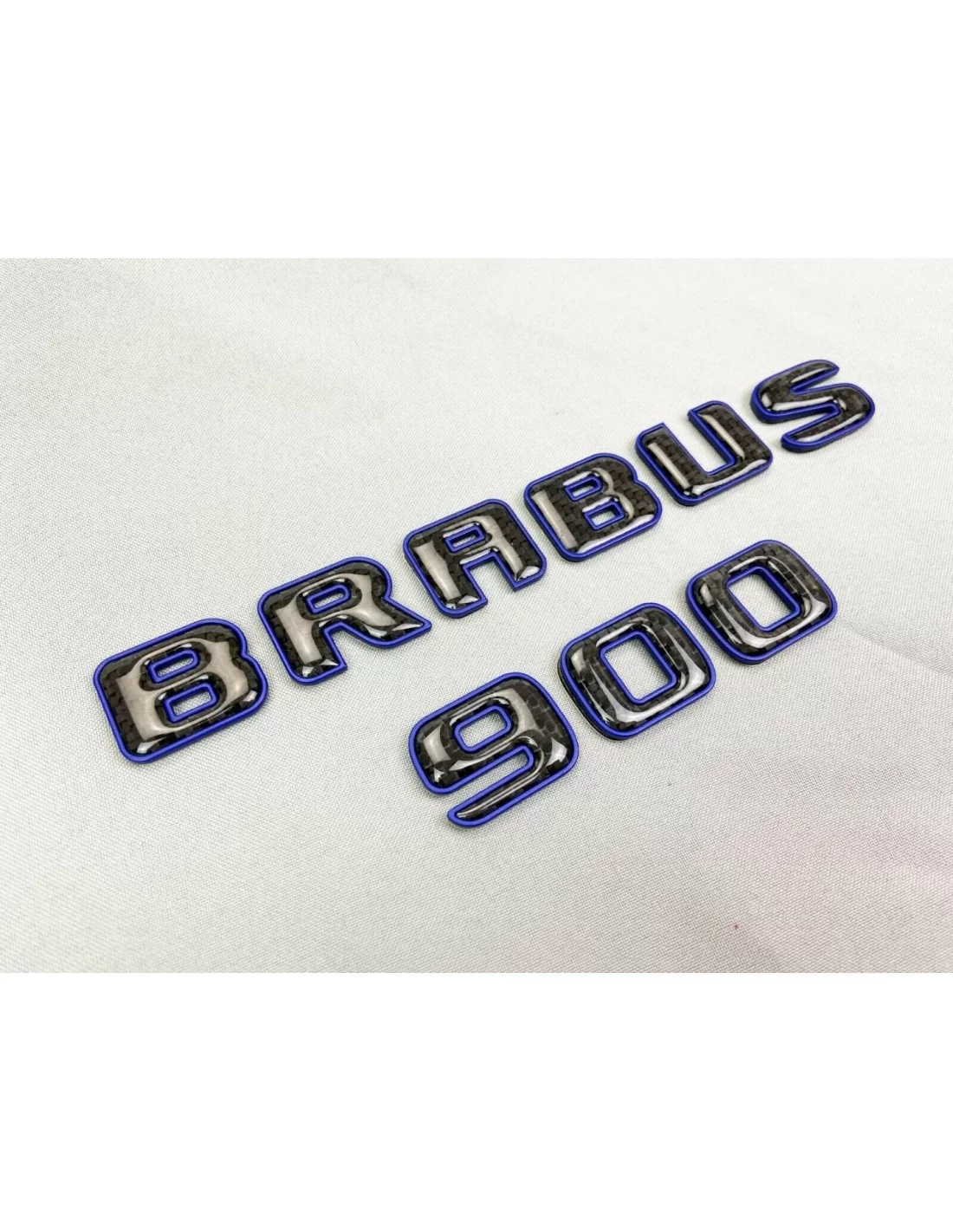  - logo & Emblems - Logo emblema Brabus 900 Style Blu metallizzato con carbonio per auto Mercedes-Benz - 8 - Acquista il Brabus 