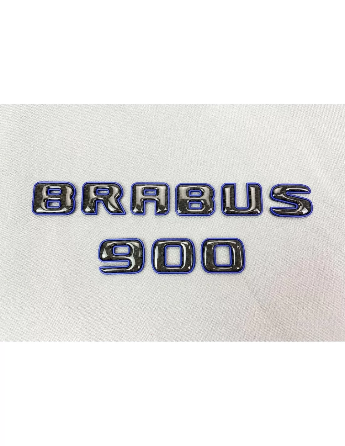  - logo & Emblems - Logo de l'emblème Brabus 900 Style Bleu métallisé avec carbone pour les voitures Mercedes-Benz - 9 - Achetez