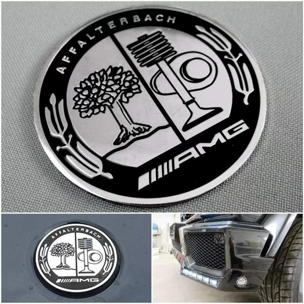  - Logos & Emblems - 用于梅赛德斯-奔驰汽车的金属色 AMG Affalterbach Style 徽标徽章 - 1 - 在 Tuneverse 购买适用于梅赛德斯-奔驰汽车的金属色 AMG Affalterbach Style 徽标徽