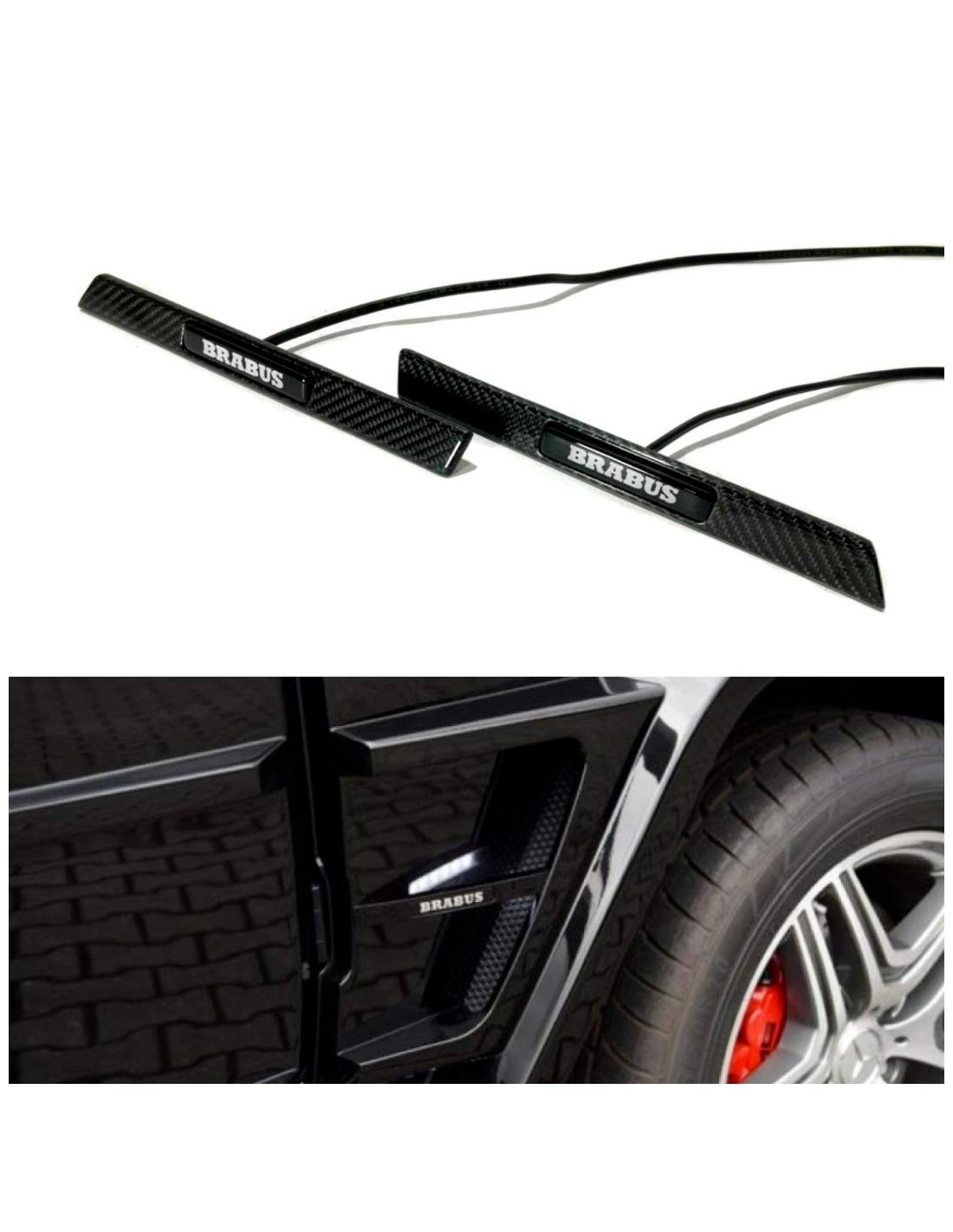 - logo & Emblems - Світлодіодна емблема Brabus Widestar з вуглецевого волокна для вставок у крила Mercedes-Benz W463 W463A W464  - logo & Emblems - Світлодіодна емблема Brabus Widestar з вуглецевого волокна для вставок у крила Mercedes-Benz W463 W463A W464
