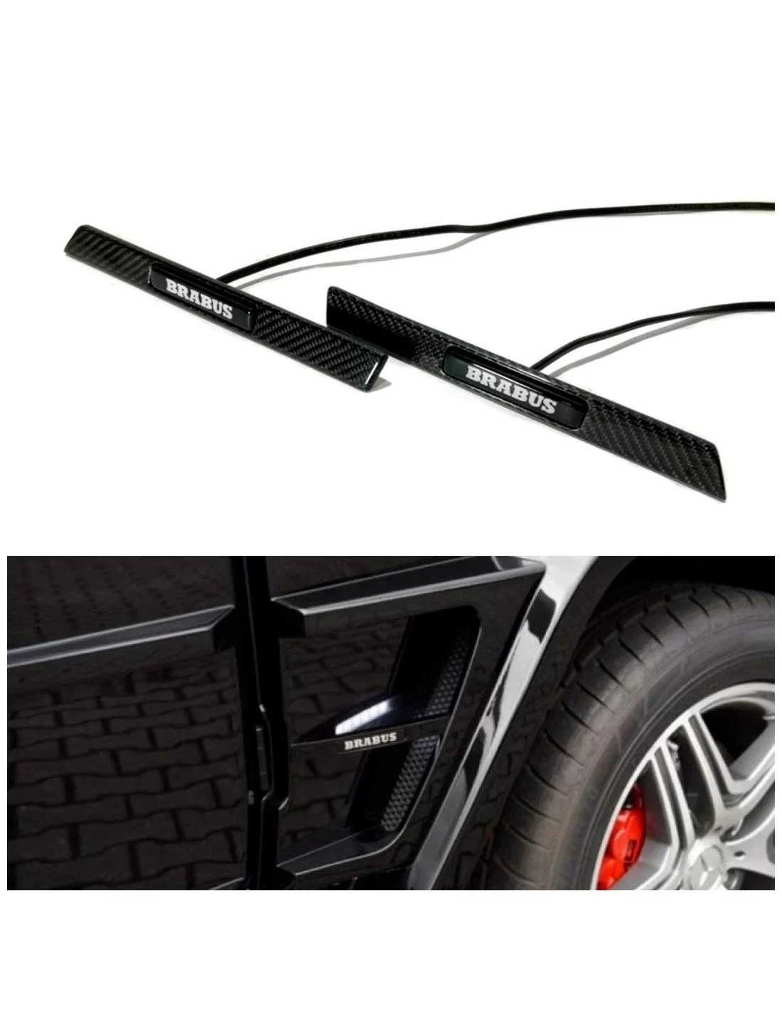 - Logos & Emblems - カーボンファイバー製ブラバスワイドスタースタイルLEDエンブレム フェンダー挿入用 メルセデス・ベンツ W463 W463A W464 - 1 - Logos & Emblems カーボンファイバー製ブラバスワイド - Logos & Emblems - カーボンファイバー製ブラバスワイドスタースタイルLEDエンブレム フェンダー挿入用 メルセデス・ベンツ W463 W463A W464 - 1 - Logos & Emblems カーボンファイバー製ブラバスワイド