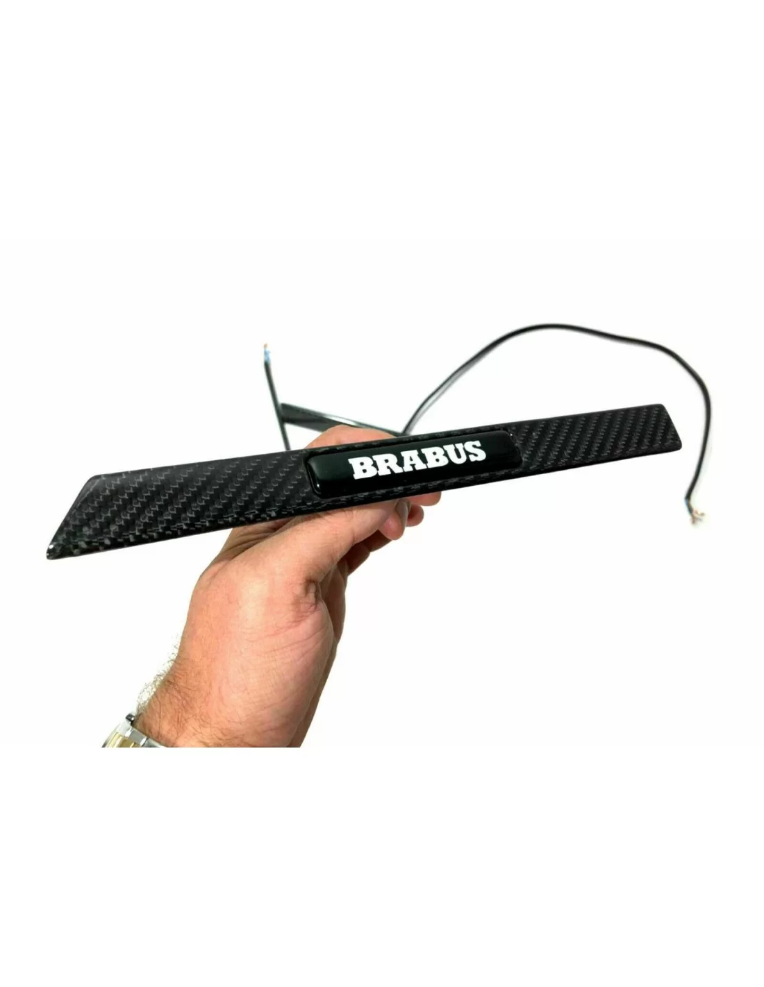- logo & Emblems - Fibra de carbono Brabus Widestar estilo LED emblema para inserciones guardabarros Mercedes-Benz W463 W463A W  - logo & Emblems - Fibra de carbono Brabus Widestar estilo LED emblema para inserciones guardabarros Mercedes-Benz W463 W463A W