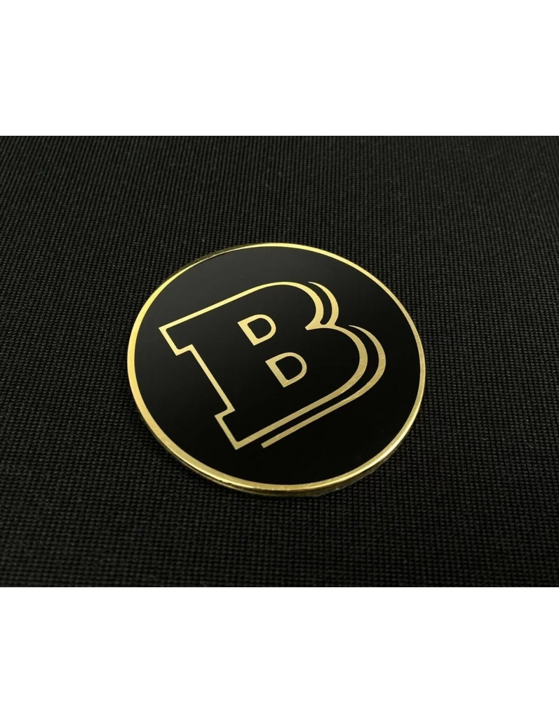  - Logos & Emblems - Emblema do logótipo do emblema dourado do capô metálico preto para automóveis Mercedes-Benz - 1 - Compre o 