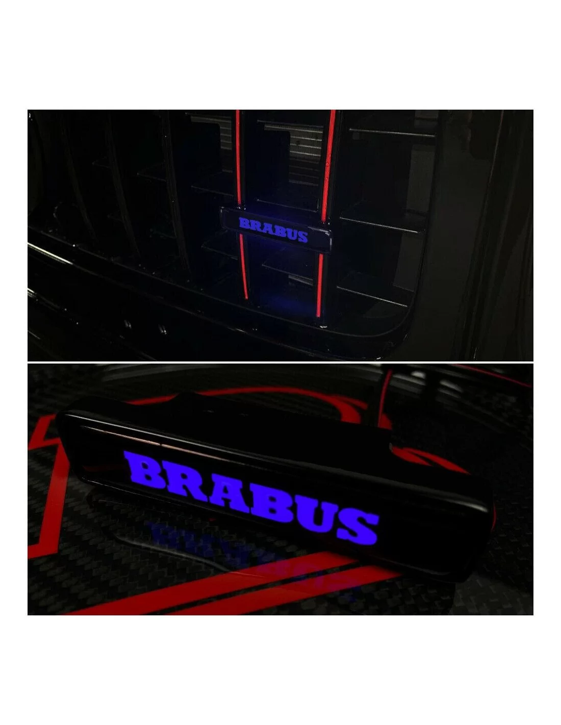 - logo & Emblems - BRABUS Style BLUE Front Grille Badge Led Illuminated Logo for Mercedes-Benz cars - 1 - Achetez le BRABUS Sty - logo & Emblems - BRABUS Style BLUE Front Grille Badge Led Illuminated Logo for Mercedes-Benz cars - 1 - Achetez le BRABUS Sty