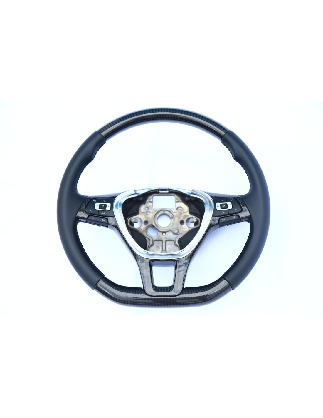  - Steering Wheels - Volkswagen Passat B7 Stuur Carbon Leer - 1 - Verbeter je rijervaring met het Volkswagen Passat B7 stuurwiel