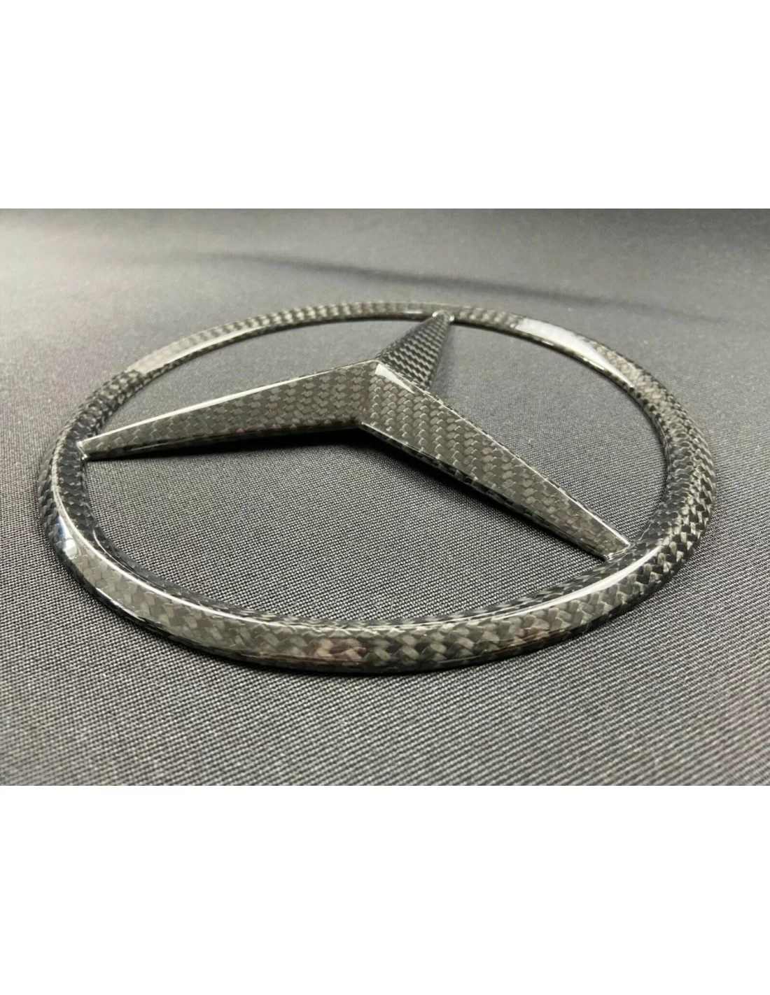 - Logos & Emblems - Grelha frontal de fibra de carbono estilo estrela emblema logotipo para carros Mercedes-Benz - 5 - Compre o  - Logos & Emblems - Grelha frontal de fibra de carbono estilo estrela emblema logotipo para carros Mercedes-Benz - 5 - Compre o