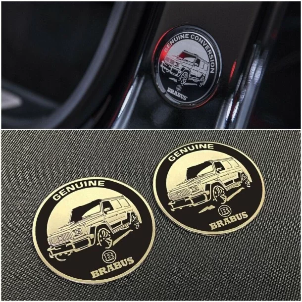  - Logos & Emblems - メルセデスベンツ W463A W464 Gクラス インテリアピラー用メタリックブラバススタイル純正ロゴ - 1 - Logos & Emblems メルセデスベンツ W463A W464 Gクラス インテリアピラー