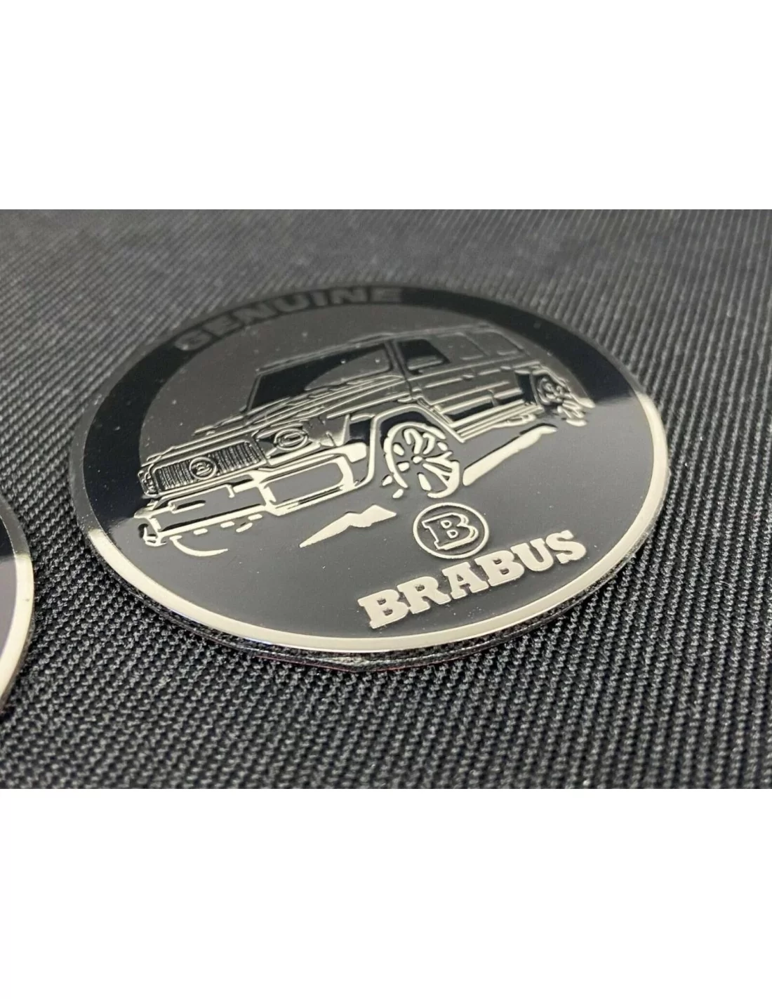 - logo & Emblems - Металевий оригінальний логотип у стилі Brabus для стійок салону Mercedes-Benz W463A W464 G-Class - 3 - Купіт - logo & Emblems - Металевий оригінальний логотип у стилі Brabus для стійок салону Mercedes-Benz W463A W464 G-Class - 3 - Купіт