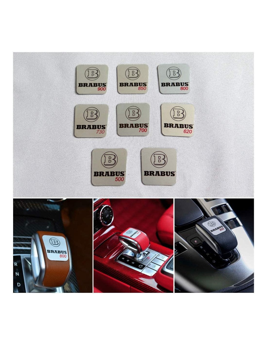  - Logos & Emblems - メルセデス・ベンツ W463 Gクラス用 ブラバス風ギアシフトロゴ - 1 - Logos & Emblems メルセデス・ベンツ W463 Gクラス用 ブラバス風ギアシフトロゴ