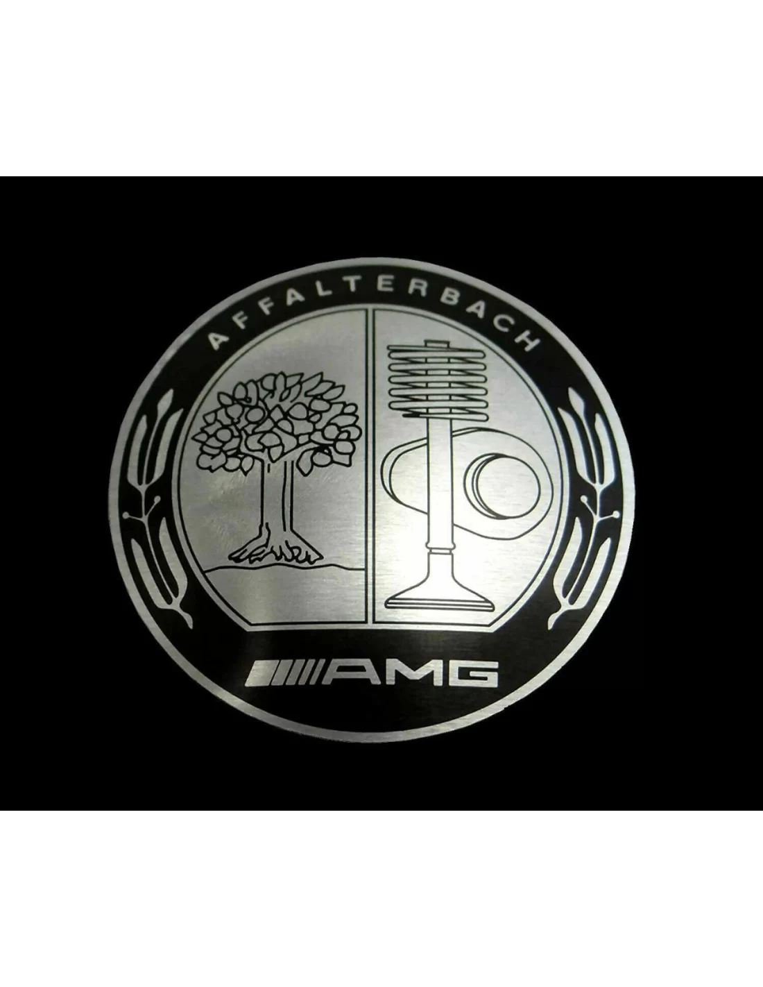  - logo & Emblems - Insigne de logo de pommeau de levier de vitesse AMG Affalterbach Style métallisé pour voitures Mercedes-Benz
