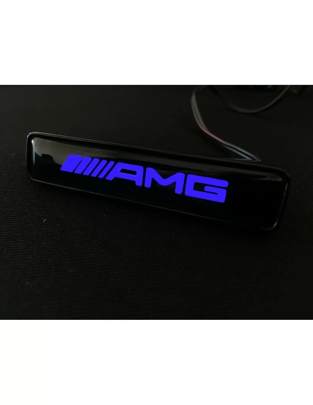  - Logos & Emblems - AMG Style BLUE Front Grille Badge Led Illuminated Logo para carros Mercedes-Benz - 9 - Comprar AMG Style BL