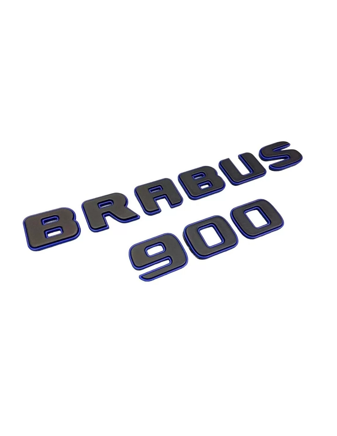  - logo & Emblems - Set de badges métalliques Brabus 900 BLUE pour voitures Mercedes-Benz - 1 - Achetez le set de badges Metalli