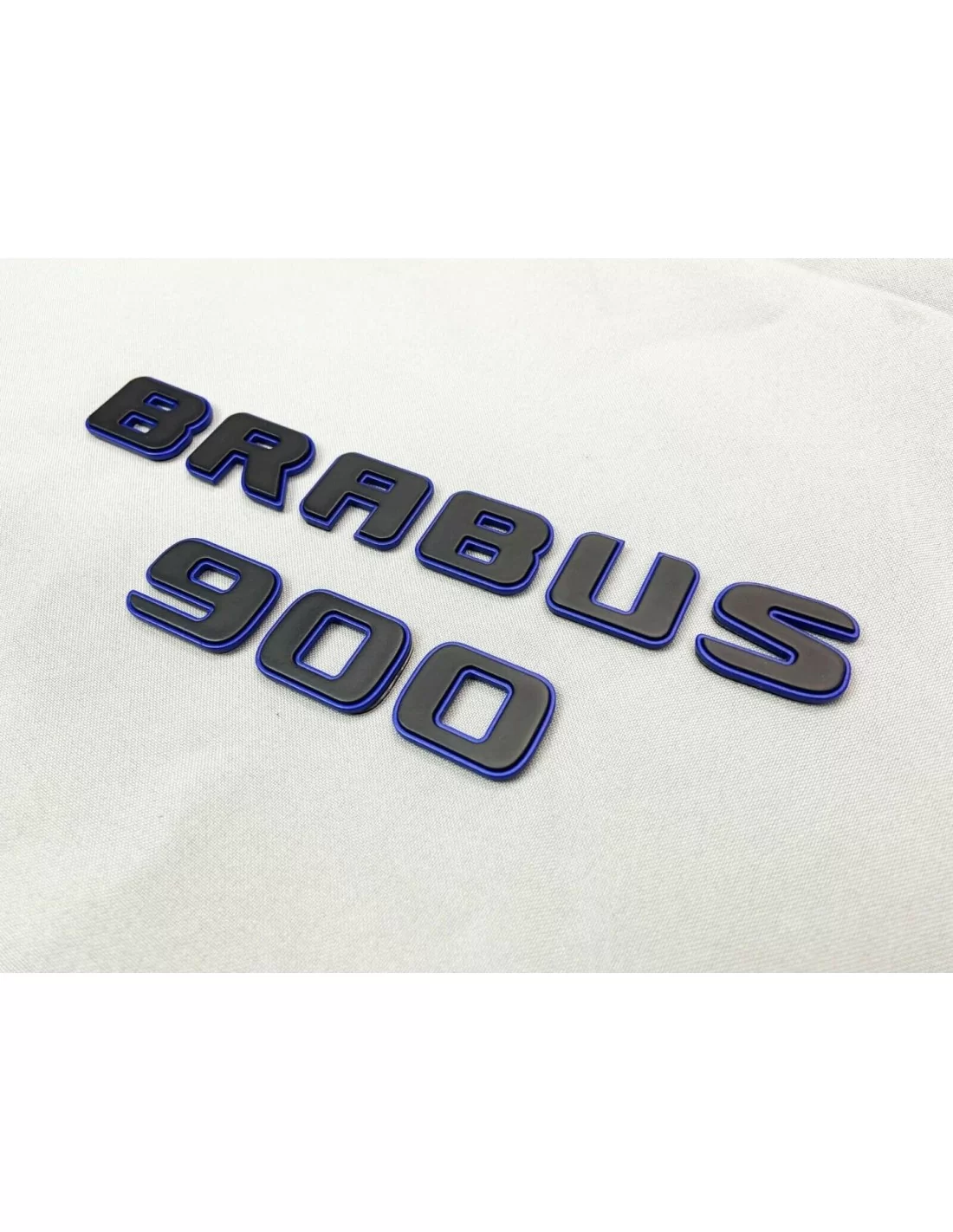  - logo & Emblems - Set de badges métalliques Brabus 900 BLUE pour voitures Mercedes-Benz - 2 - Achetez le set de badges Metalli