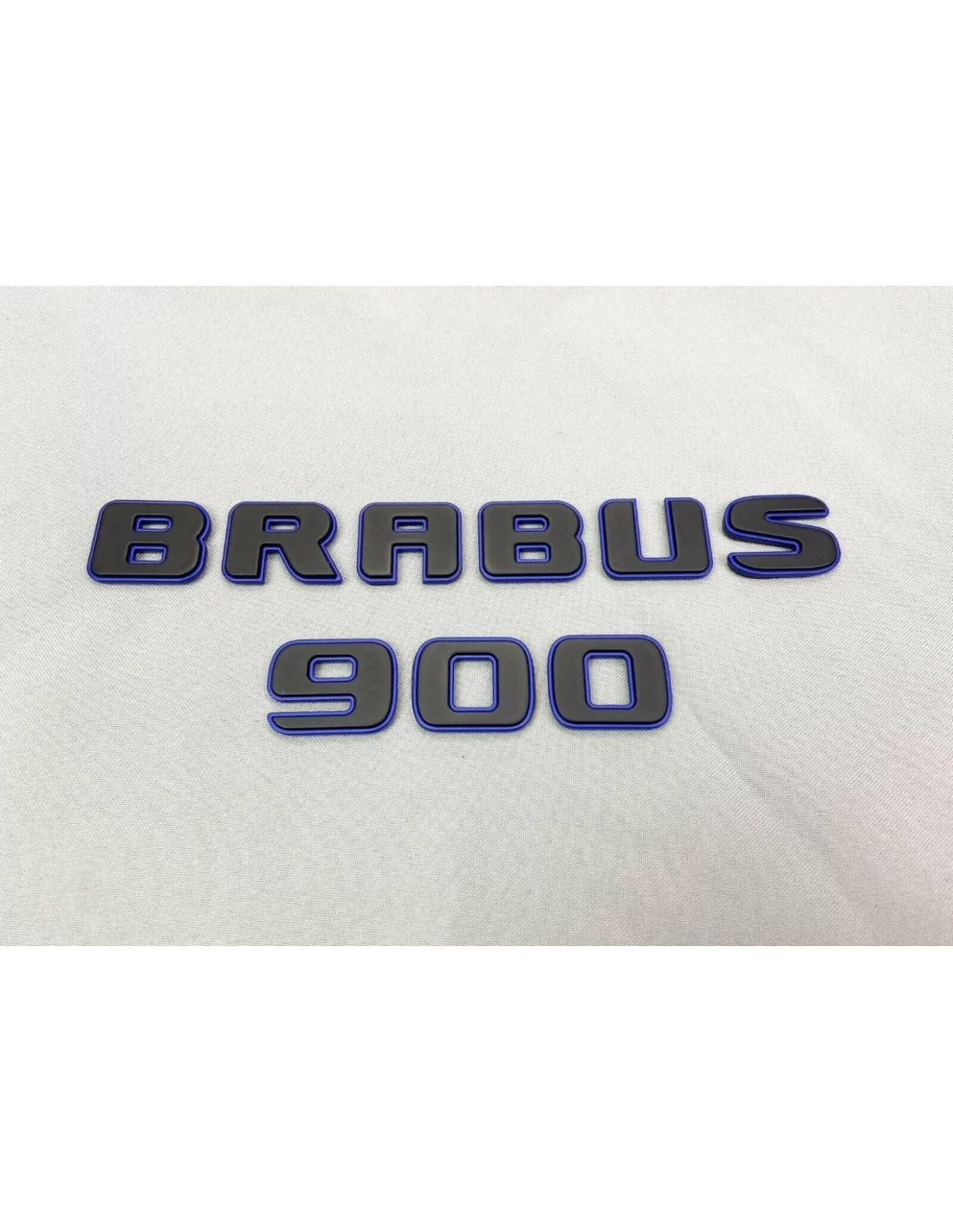  - logo & Emblems - Set de badges métalliques Brabus 900 BLUE pour voitures Mercedes-Benz - 3 - Achetez le set de badges Metalli