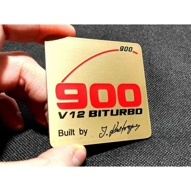  - Logos & Emblems - 用于梅赛德斯-奔驰汽车的金属 BRABUS 900 V12 BITURBO 发动机徽章徽标 - 1 - 在 Tuneverse 购买适用于梅赛德斯-奔驰汽车的金属 BRABUS 900 V12 BITURBO 发动
