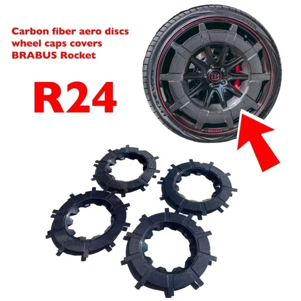 Jantes en fibre de carbone R24 Rocket style pour Mercedes Benz G W463A W464 4pcs Mercedes Benz, G Class W463A, Zawieszenie i koł