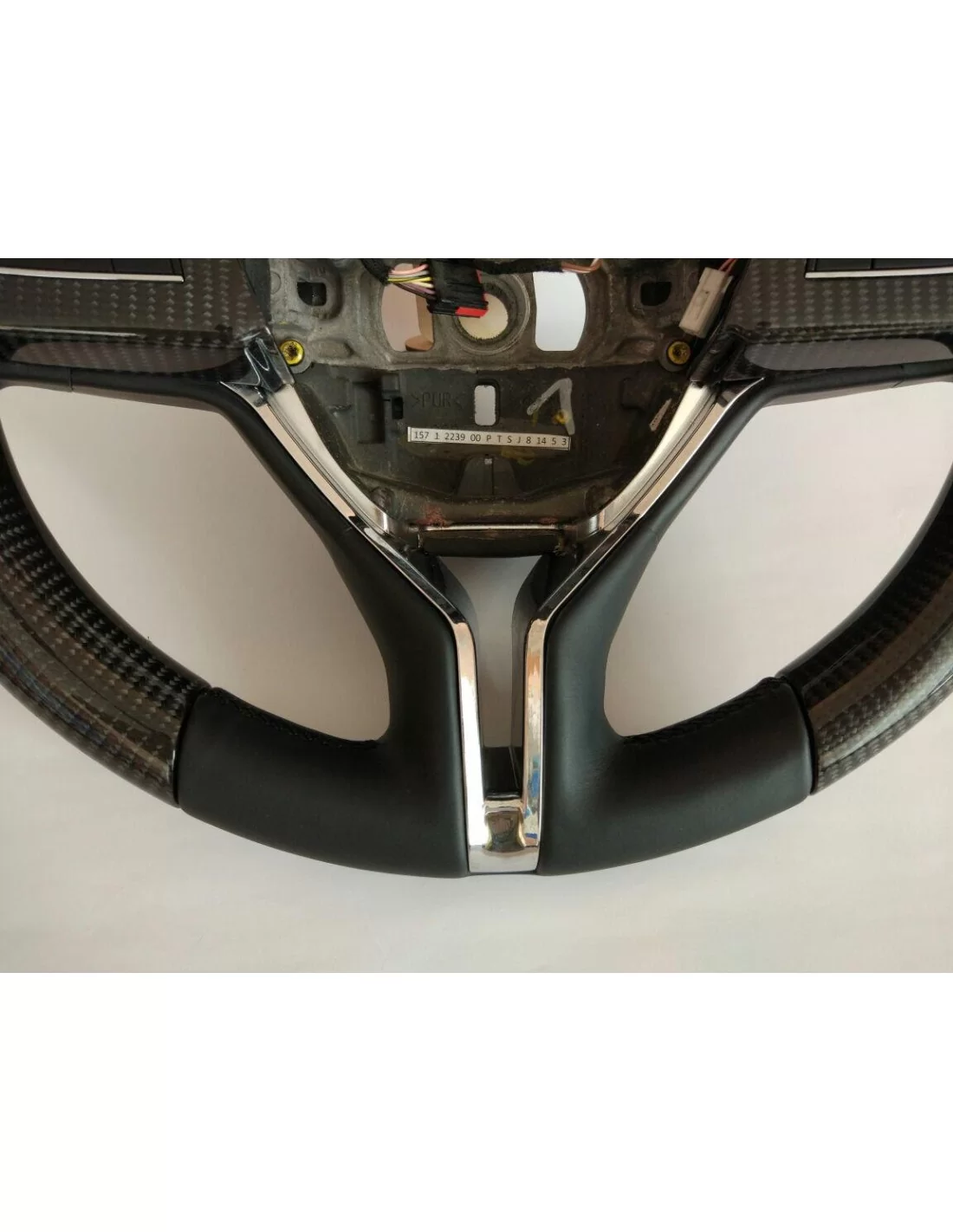 - Steering Wheels - Maserati Ghibli Levante Quattroporte Ratt i kolfiberläder - 3 - Uppgradera din Maserati Ghibli, Levante ell  - Steering Wheels - Maserati Ghibli Levante Quattroporte Ratt i kolfiberläder - 3 - Uppgradera din Maserati Ghibli, Levante ell