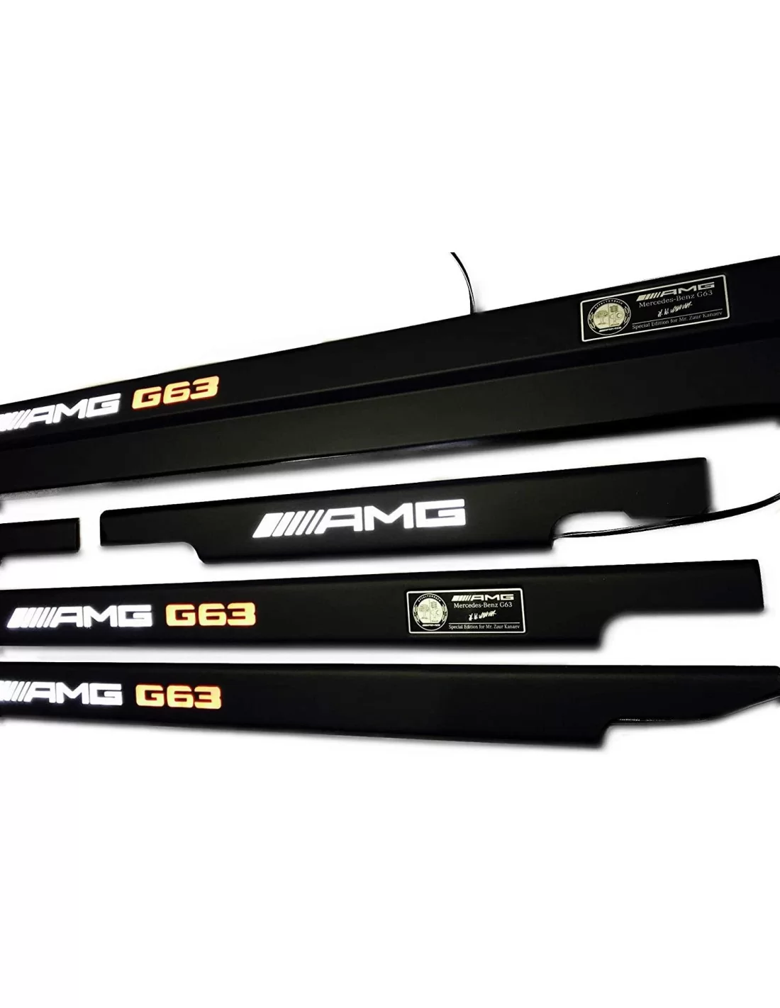  - Mercedes Benz - Metallic AMG G63 LED beleuchtete Einstiegsleisten für Mercedes-Benz G-Klasse W463 - 4 - AMG G63 LED beleuchte
