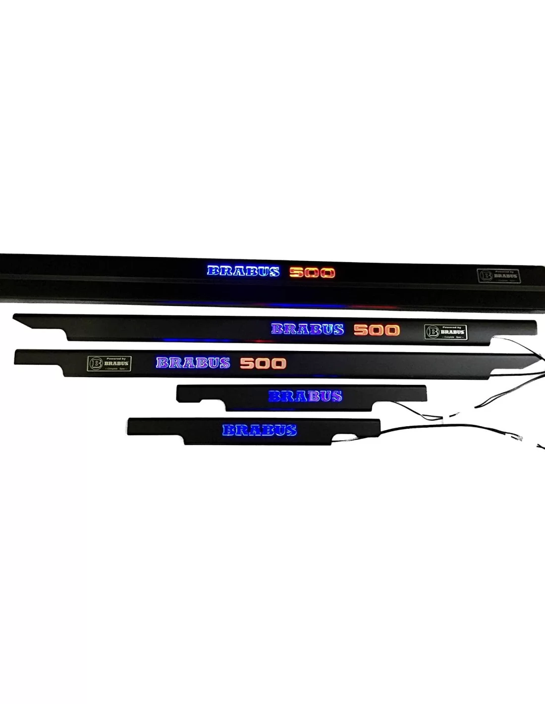  - Mercedes Benz - Umbrales de puerta iluminados Brabus 500 LED metalizados para Mercedes-Benz W463 - 2 - ¡Comprar umbrales de p