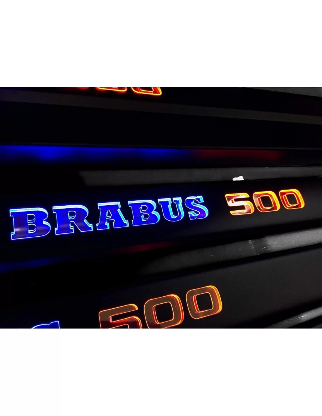 - Mercedes-Benz - Metallic Brabus 500 LED Illuminated Door Sills for Mercedes-Benz W463 - 3 - Buy metallic Brabus 500 LED illum - Mercedes-Benz - Metallic Brabus 500 LED Illuminated Door Sills for Mercedes-Benz W463 - 3 - Buy metallic Brabus 500 LED illum