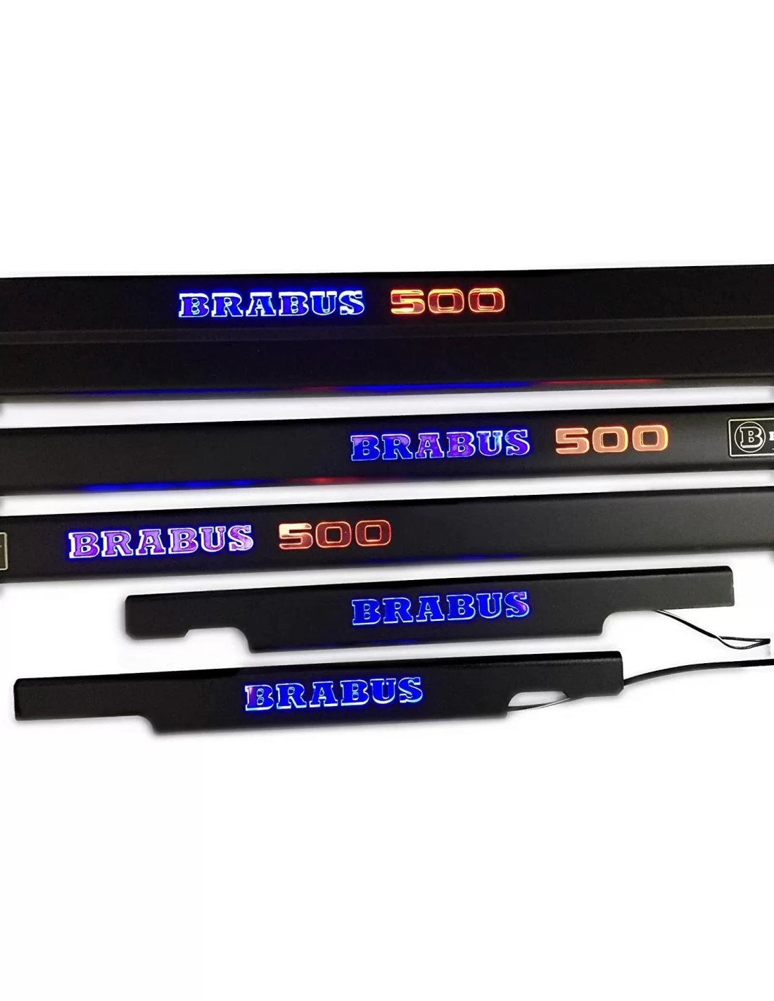 - Mercedes Benz - Umbrales de puerta iluminados Brabus 500 LED metalizados para Mercedes-Benz W463 - 6 - ¡Comprar umbrales de p