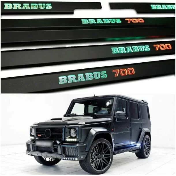  - Mercedes Benz - Soglie delle porte illuminate a LED Brabus 700 metallizzate per Mercedes-Benz G W463 - 1 - Acquista le soglie