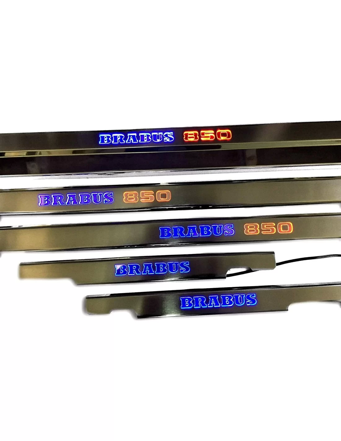  - Mercedes Benz - Metallic Brabus 850 LED beleuchtete Einstiegsleisten für Mercedes-Benz G-Wagon W463 - 2 - Kaufen Sie metallis