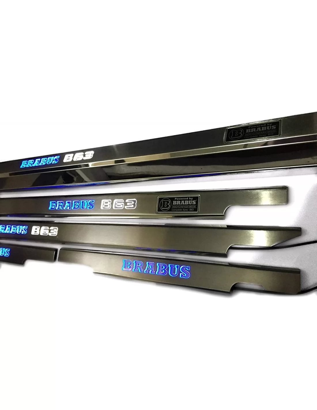 - Mercedes-Benz - Metallic Brabus B63 LED Illuminated Door Sills for Mercedes-Benz G-Wagon W463 5 pcs - 2 - Buy metallic Brabus  - Mercedes-Benz - Metallic Brabus B63 LED Illuminated Door Sills for Mercedes-Benz G-Wagon W463 5 pcs - 2 - Buy metallic Brabus