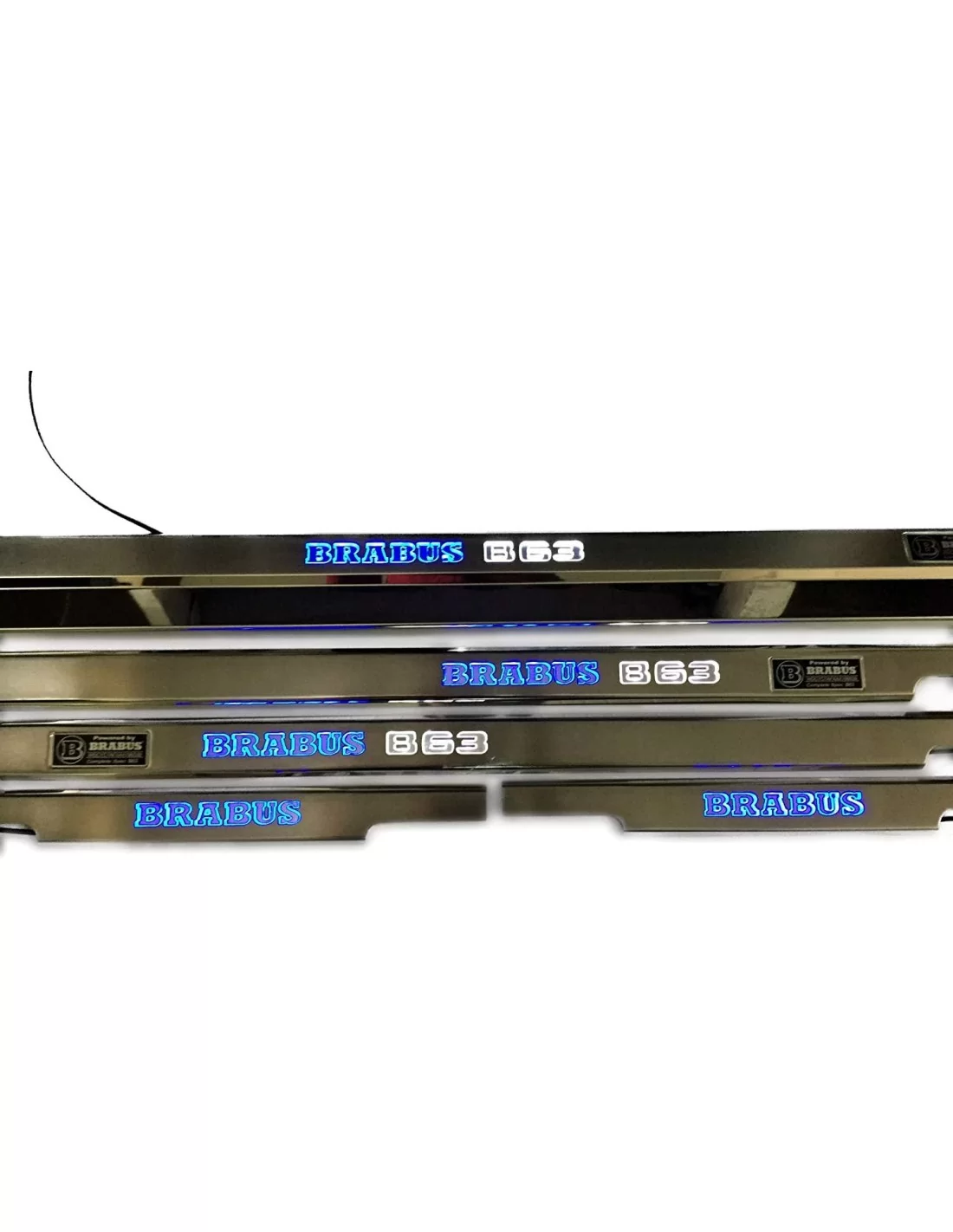 - Mercedes-Benz - Metallic Brabus B63 LED Illuminated Door Sills for Mercedes-Benz G-Wagon W463 5 pcs - 3 - Buy metallic Brabus  - Mercedes-Benz - Metallic Brabus B63 LED Illuminated Door Sills for Mercedes-Benz G-Wagon W463 5 pcs - 3 - Buy metallic Brabus